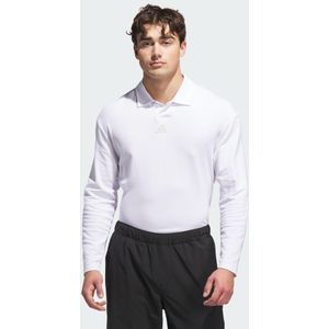 Beyond - Long Sleeve Loose Fit Polo Shirt - Wit