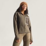 adidas BY STELLA MCCARTNEY - Functionele Fleece Jas - Bruin - Gerecycled Materiaal