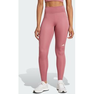 adidas Performance - Own the Run - Sportbroek - Lichtrood - 7/8 lengte - Skinny