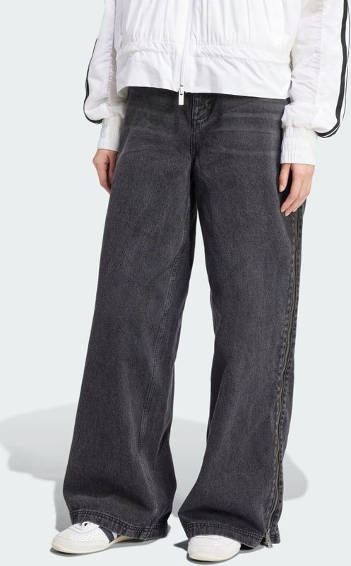 Adilenium Season 3 Zip Washed Denim Broek