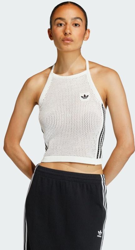 ADIDAS ORIGINALS Gebreide top  zwart / offwhite