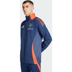 adidas - Manchester United 2024/25 - Outdoor Trainingsjack - Rood/Zwart