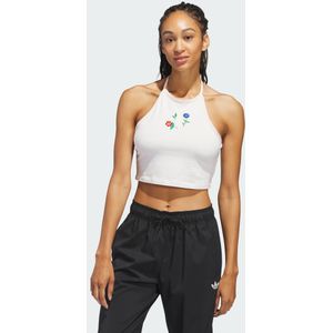 Fashion Graphics Floral Halter Neck Top