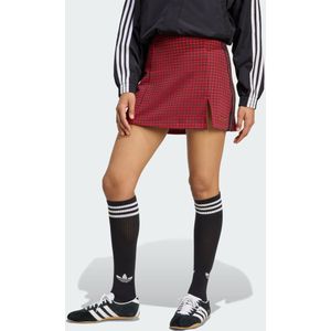 ADIDAS ORIGINALS - Houndstooth - Rok - Rood/Zwart - Minirok