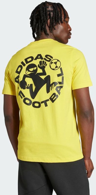 Adidas - Football Sticker Graphic - T-shirt - Wit - 100% Katoen