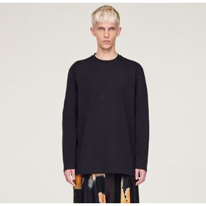 Y-3 - Longsleeve Top - Blauw - Katoen
