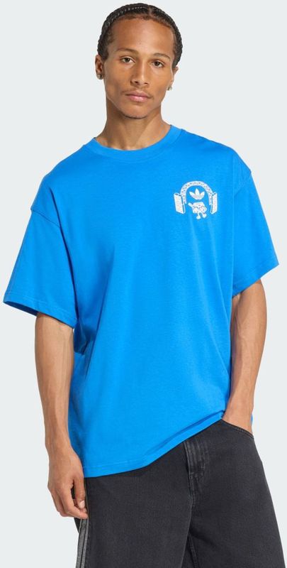 ADIDAS ORIGINALS - Shirt 'Music Fests' - Blauw/Wit - T-shirt