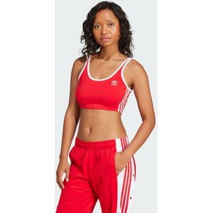 adidas Originals - 3-Stripes Crop Tank Top - Better Scarlet - Katoen