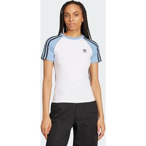 Adicolor - 3-Stripes Raglan - T-shirt - Wit