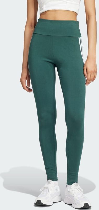 ADIDAS ORIGINALS - Leggings - Donkergroen - 7/8 lengte - Skinny - High waist