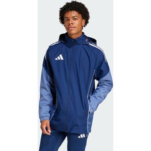 adidas - Tiro 25 Competition - Allweather Jack - Donkerblauw Lichtblauw