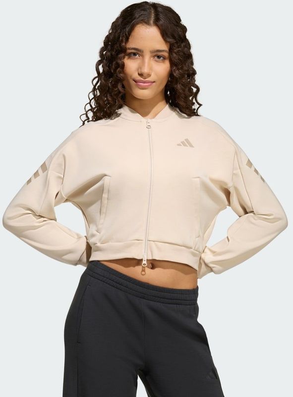 FUTURE ICONS 3 STRIPES TRACKTOP MET LANGE RITSSLUITING