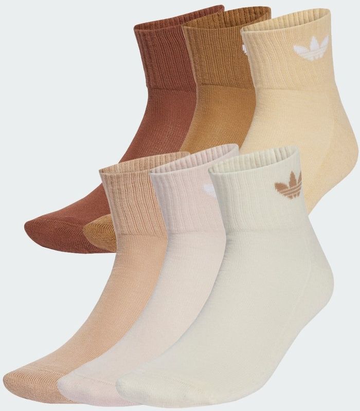 adidas - Mid Enkelsokken - Wit - 6 Paar