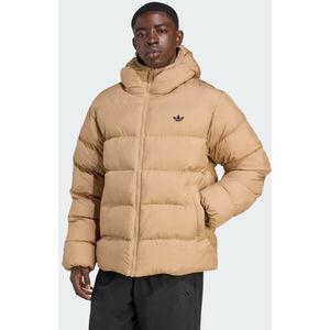 adidas Originals - Tonal Hooded Puffer Jacket - Gewatteerde Jas - Beige - Heren