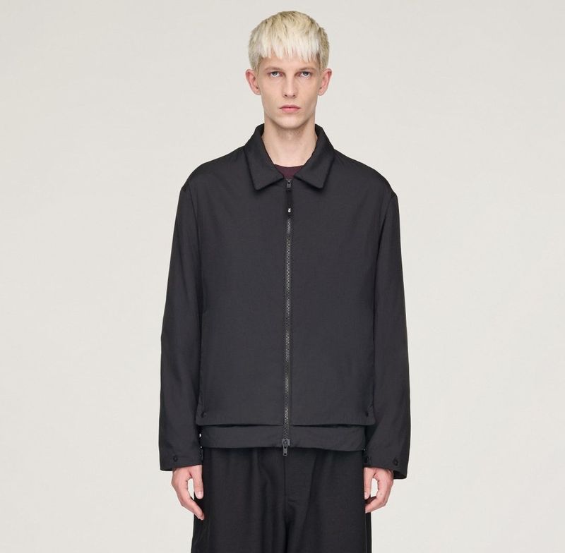 Y-3 - Heren - Jassen - Zwart - Licht Geïsoleerd - Bomberstijl