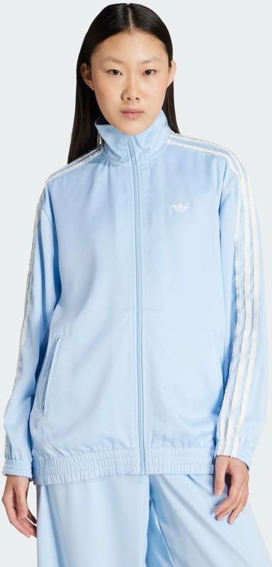 adidas - Firebird Ruffle 3 Stripes - Trainingsjack - Satin
