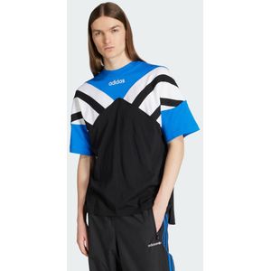 adidas - CUTLINE TEE - T-shirt - Zwart-Blauw - Katoen