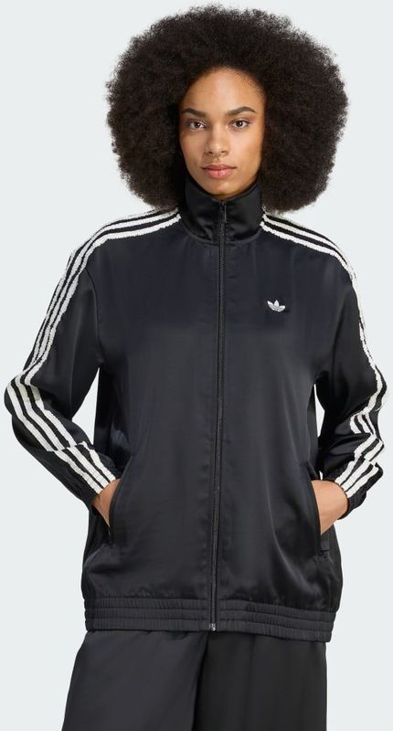 adidas - Firebird Ruffle 3 Stripes - Trainingsjack - Satin