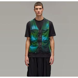 Y-3 Allover Print Mesh Bodywarmer