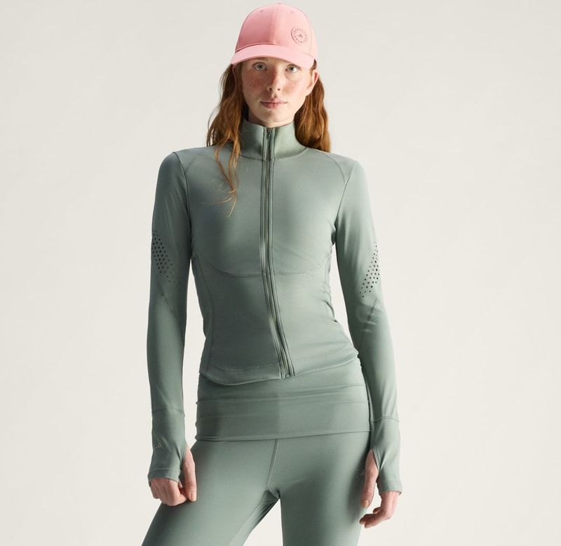 ADIDAS BY STELLA MCCARTNEY - Trainingsjack - Pastelgroen - Slanke Pasvorm