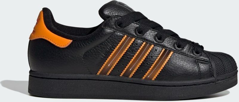 adidas - Superstar II - Sneakers - Zwart - Leer