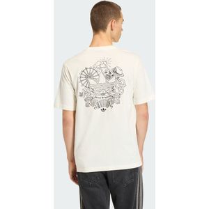 adidas Originals - Shirt - Zwart/Wit - Kwartmouw - Ronde Hals