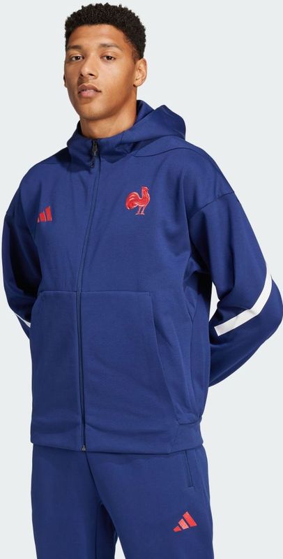 adidas - Trainingsjack - Blauw - Hoogwaardige Materialen