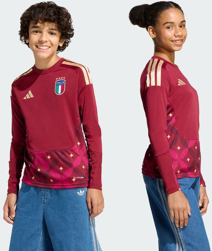Italië 26 Thuis Keepersshirt met Lange Mouwen Kids