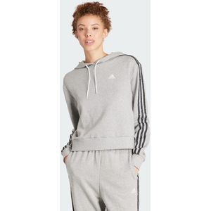 Essentials 3-Stripes Animal Print Relaxed Hoodie