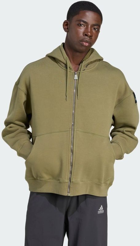 adidas - EQT Fleece Full - Zip Hoodie - Groen