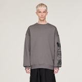 Y-3 - Oversized Sweatshirt - Grijs - Sweatvesten
