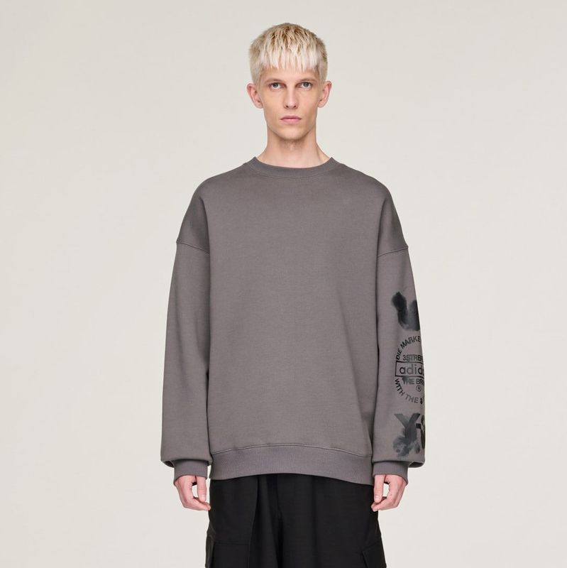 Y-3 - Oversized Sweatshirt - Grijs - Sweatvesten