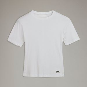 Adidas - Y-3 Fitted - T-shirt - Wit - Dames - Korte Mouw