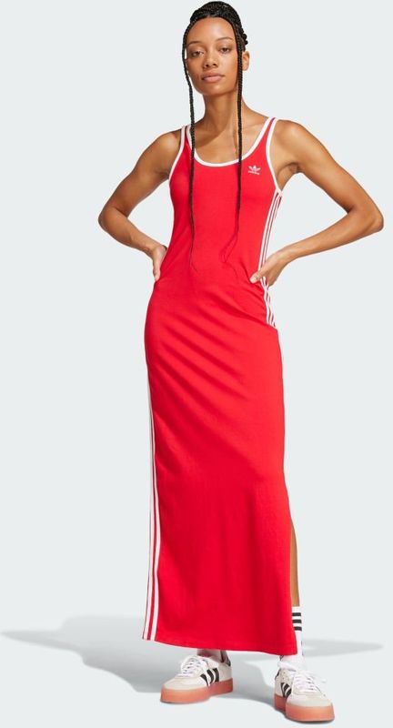 adidas - Adicolor 3 Stripes - Maxi Jurk - Zwart