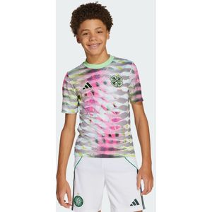 adidas - Celtic Pre Match Shirt - Zwart - Junior - Sportshirt