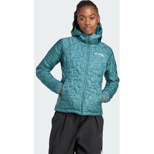 adidas - TERREX Xperior - Gewatteerde Jas - Paars - Met Capuchon