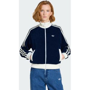 Adidas Originals - Velour Knit TT - Sweatshirt - Blauw - Dames