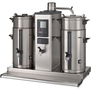 Rondfilter koffiemachine | separate heet water aftap | 10L | 2 containers