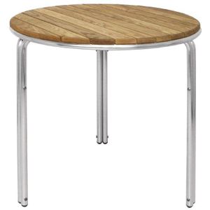 stapelbare tafel 60cm rond essen/aluminium poten