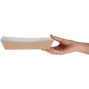 Kraft voedselbakjes composteerbaar | 22 cm | 250 stuks