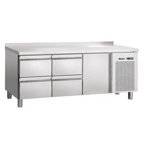 Koelwerkbank RVS | 1 deur 4 lades spatrand | 179 x 70 x 85 cm