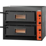 Dubbel Professionele Pizzaoven 8400 Watt | 8 Pizza's