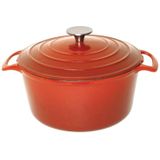 Braadpan Signature Oranje - Le Creuset Look-a-Like - Rond 24 cm