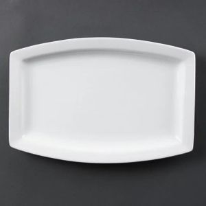 Whiteware rechthoekig schaal 32cm (6 stuks)