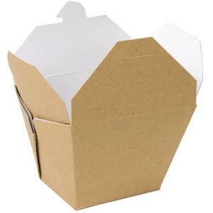 Multi kartonnen voedseldoos (stuks 250) | 2 Formaten5,8cm(H) x 18,5cm(B) x 10,3cm(D)