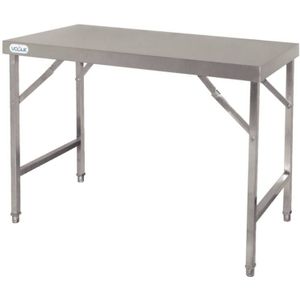 RVS inklapbare werktafel | 2 Formaten90cm (h) x 180cm (b) x 60cm (d)