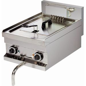 Elektrische friteuse met afvoerbuis - 1 x 8 Liter