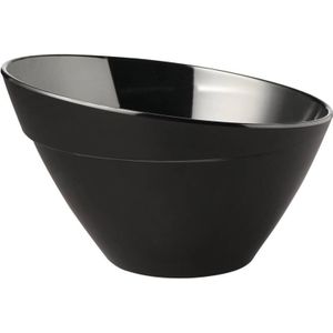 Melamine schaal balance - ø30 x h19 -5 cm - Zwart