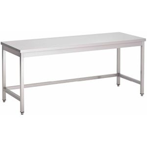 Werktafel zonder onderblad | RVS | 2000(l)x600(d)x880(h)mm