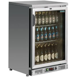 Flessen koelkast met glazen deur | RVS | 92,5 x 60 x 54 cm90 tot 150 cm